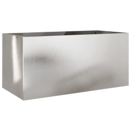 VidaXL Donica, srebrna, 62x30x29 cm, stal nierdzewna