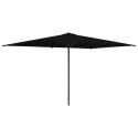 PARASOL OGRODOWA 200X300CM POLIESTER PROSTOKĄTNY CZARNY