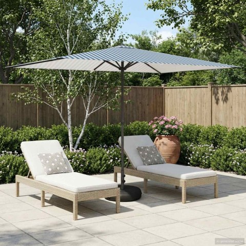 PARASOL OGRODOWY Z PODSTAWĄ PROSTOKĄTNY 2 X 3 M POLIESTER