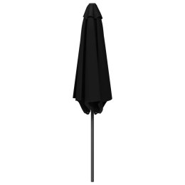 PARASOL OGRODOWA 230X230CM POLIESTER PROSTOKĄTNY CZARNY