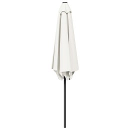 PARASOL OGRODOWA 230X230CM POLIESTER PROSTOKĄTNY KREMOWY