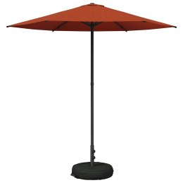 PARASOL OGRODOWA 230X230CM POLIESTER PROSTOKĄTNY TERAKOTA