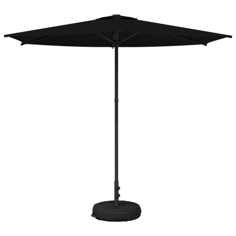 PARASOL OGRODOWA 270X270CM POLIESTER PROSTOKĄTNY CZARNY