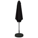 PARASOL OGRODOWA 270X270CM POLIESTER PROSTOKĄTNY CZARNY