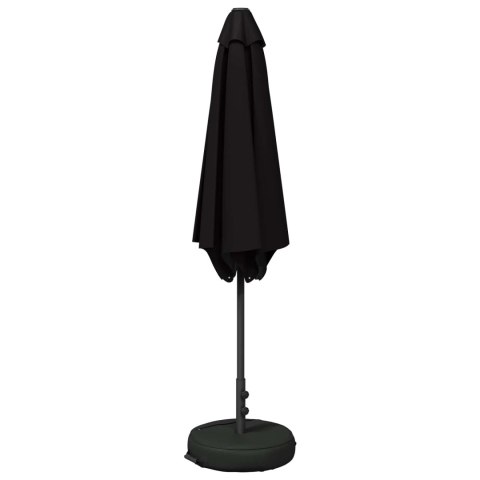 PARASOL OGRODOWA 270X270CM POLIESTER PROSTOKĄTNY CZARNY