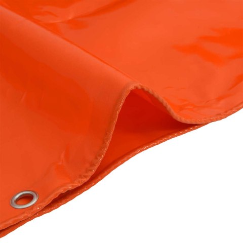 PLANDEKA PŁACHTA 650G/M² POMARAŃCZOWA 3X5M PŁÓTNO Z POWŁOKĄ PVC