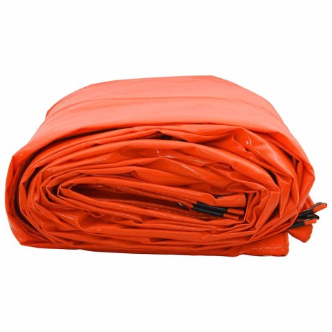 PLANDEKA PŁACHTA 650G/M² POMARAŃCZOWA 6X8M PŁÓTNO Z POWŁOKĄ PVC
