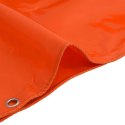 PLANDEKA PŁACHTA 650G/M² POMARAŃCZOWA 6X8M PŁÓTNO Z POWŁOKĄ PVC