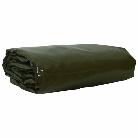 PLANDEKA PŁACHTA 650G/M² OLIWKOWA 5X7M PŁÓTNO Z POWŁOKĄ PVC