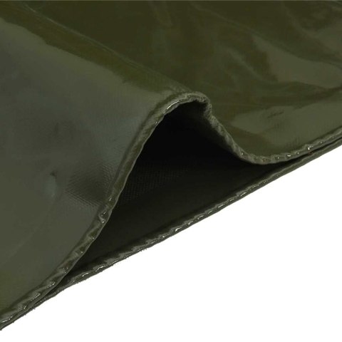 PLANDEKA PŁACHTA 650G/M² OLIWKOWA 5X7M PŁÓTNO Z POWŁOKĄ PVC