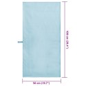 VidaXL Ręczniki Sportowe 2 pcs Niebieski 100 x 50 cm