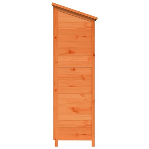 VidaXL Shed ogrodowy brązowy 59 x 56 x 176 cm Drewno Świerkowe