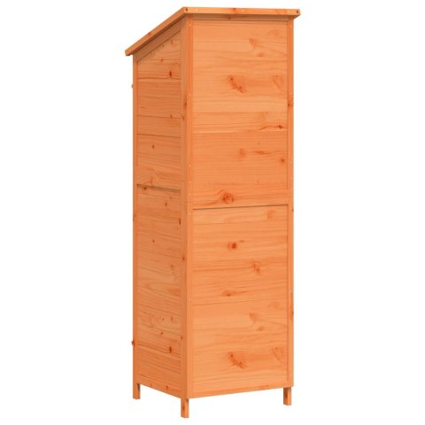VidaXL Shed ogrodowy brązowy 59 x 56 x 176 cm Drewno Świerkowe