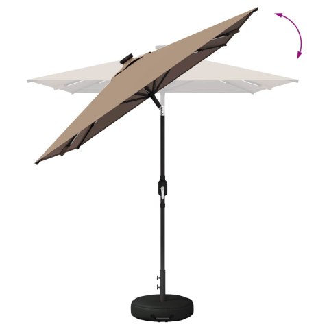 PARASOL OGRODOWY Z LED-OWYMI LAMPKAMI 200X300CM POLIESTER
