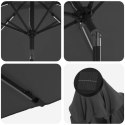 PARASOL OGRODOWY Z LED-OWYMI LAMPKAMI 200X300CM POLIESTER
