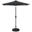 PARASOL OGRODOWY Z LED-OWYMI LAMPKAMI 230X230CM POLIESTER