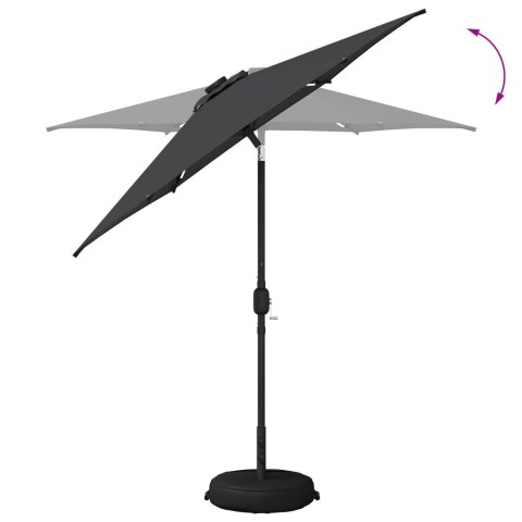 PARASOL OGRODOWY Z LED-OWYMI LAMPKAMI 230X230CM POLIESTER