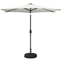 PARASOL OGRODOWY Z LED-OWYMI LAMPKAMI 270X270CM POLIESTER