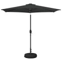 PARASOL OGRODOWY Z OŚWIETLENIEM LED I PODSTAWĄ 2,7 X 2,7 M