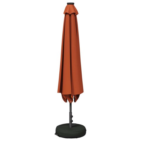 PARASOL OGRODOWY Z LED-OWYMI LAMPKAMI 300X300CM POLIESTER