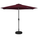 PARASOL OGRODOWY Z LED-OWYMI LAMPKAMI 300X300CM POLIESTER