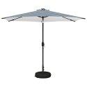 PARASOL OGRODOWY Z LED-OWYMI LAMPKAMI 300X300CM POLIESTER