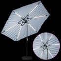 PARASOL OGRODOWY Z LED-OWYMI LAMPKAMI 300X300CM POLIESTER