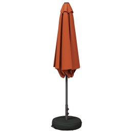 PARASOL OGRODOWA 300X300CM POLIESTER PROSTOKĄTNY TERAKOTA