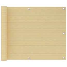 PARAWAN BALKONOWY BEŻOWY 75X300CM HDPE