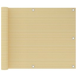 PARAWAN BALKONOWY BEŻOWY 75X500CM HDPE