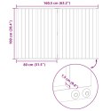 VidaXL Bramka dla psa 2 pcs Czarny 80 x 100 cm Stal Galwanizowana