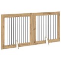 VidaXL Bramka dla psów z podpórkami 2 pcs Dąb artisan 100 x 100 cm