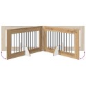 VidaXL Bramka dla psów z podpórkami 2 pcs Dąb artisan 100 x 60 cm