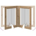 VidaXL Bramka dla psów z podpórkami 2 pcs Dąb artisan 80 x 100 cm