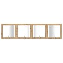VidaXL Bramka dla psów z podpórkami 4 pcs Dąb artisan 100 x 100 cm