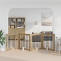 VidaXL Bramka dla psów z podpórkami 4 pcs Dąb artisan 100 x 100 cm