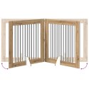 VidaXL Bramka dla psów z podpórkami 4 pcs Dąb artisan 100 x 100 cm