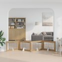 VidaXL Bramka dla psów z podpórkami 4 pcs Dąb artisan 100 x 60 cm