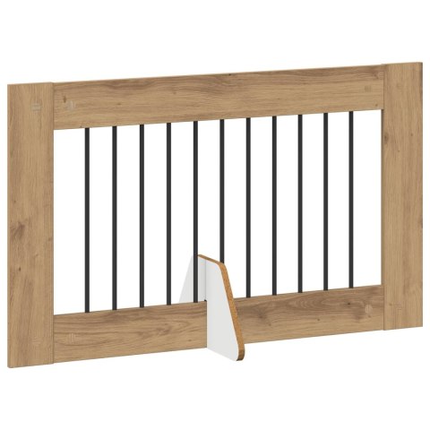 VidaXL Bramka dla psów z podpórkami 4 pcs Dąb artisan 100 x 60 cm