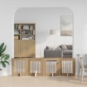VidaXL Bramka dla psów z podpórkami 4 pcs Dąb artisan 60 x 60 cm
