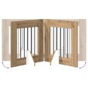 VidaXL Bramka dla psów z podpórkami 4 pcs Dąb artisan 60 x 60 cm