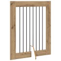VidaXL Bramka dla psów z podpórkami 4 pcs Dąb artisan 80 x 100 cm