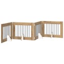 VidaXL Bramka dla psów z podpórkami 4 pcs Dąb artisan 80 x 60 cm
