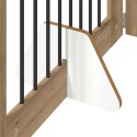 VidaXL Bramka dla psów z podpórkami 4 pcs Dąb artisan 80 x 60 cm