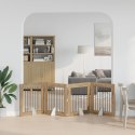 VidaXL Bramka dla psów z podpórkami 4 pcs Dąb artisan 80 x 80 cm