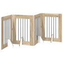 VidaXL Bramka dla psów z podpórkami 4 pcs dąb Sonoma 60 x 80 cm