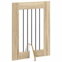 VidaXL Bramka dla psów z podpórkami 4 pcs dąb Sonoma 60 x 80 cm