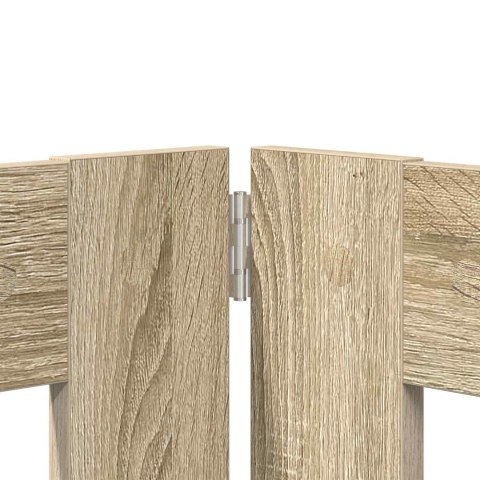 VidaXL Bramka dla psów z podpórkami 4 pcs dąb Sonoma 60 x 80 cm