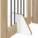 VidaXL Bramka dla psów z podpórkami 4 pcs dąb Sonoma 60 x 80 cm