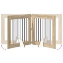 VidaXL Bramka dla psów z podpórkami 4 pcs dąb Sonoma 80 x 80 cm